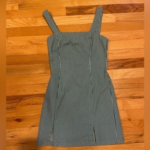 Teal and White Stripped Dress